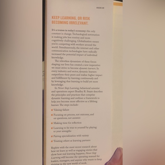 Never Stop Learning: Stay Relevant, Reinvent Yourself, and Thrive Book - Picture 2 of 7